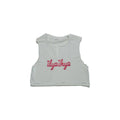 White Crop Top Tank