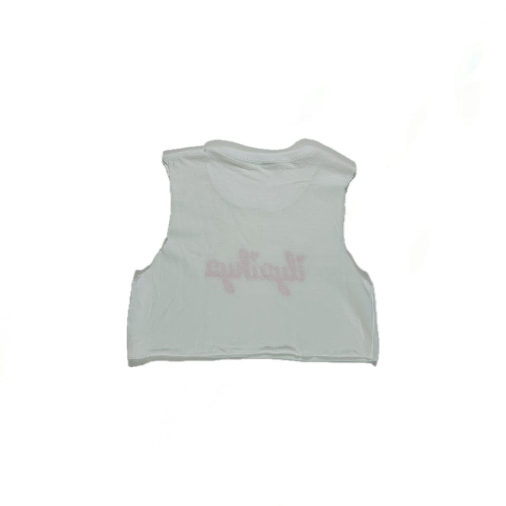 White Crop Top Tank