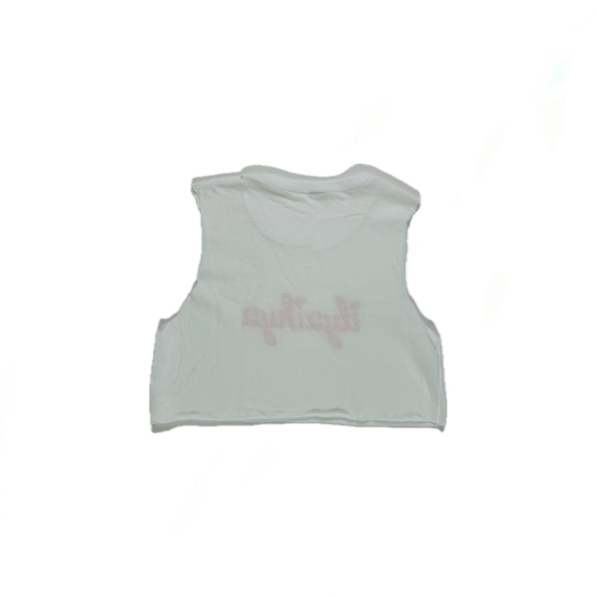 White Crop Top Tank